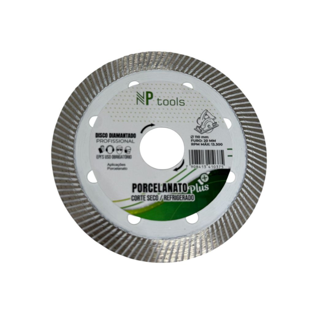DISCO - PORCELANATO CORTE SECO REFRIGERADO 20MM - NP TOOLS