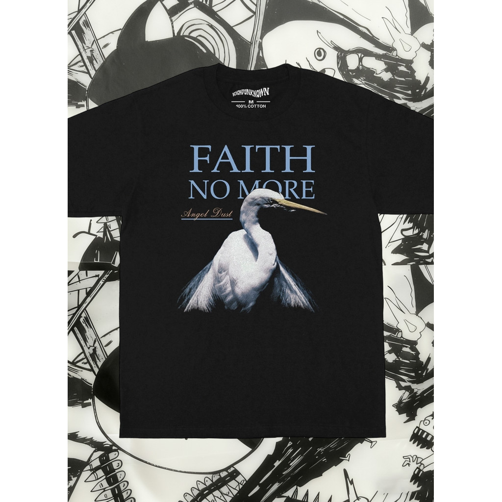 Music Soul Camiseta Unissex Faith No More Angel Dust Rock Alternativo Estilosa Confortável Retrô Casual