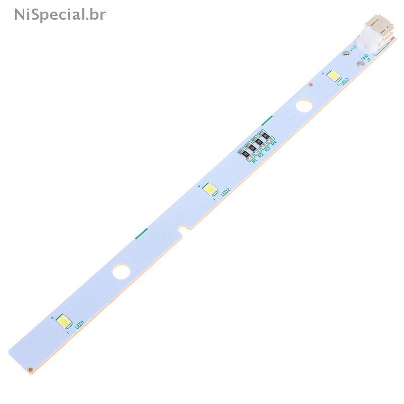 [Nis] 2 Pcs Barra De Luz Do Freezer Faixa LED Para Geladeira RONGSHENG/HISENSE Light E349766 MDDZ-162A 1629348 DC12V 2W