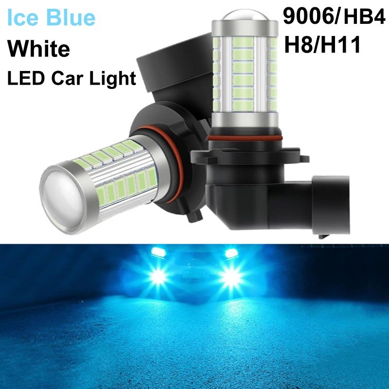 2 Pçs Super Brilhante Branco LED Nevoeiro Lâmpada 9006 HB4 H8 H11 , DC12V Auto Ponto Luz De Carro DRL Circulação Diurna