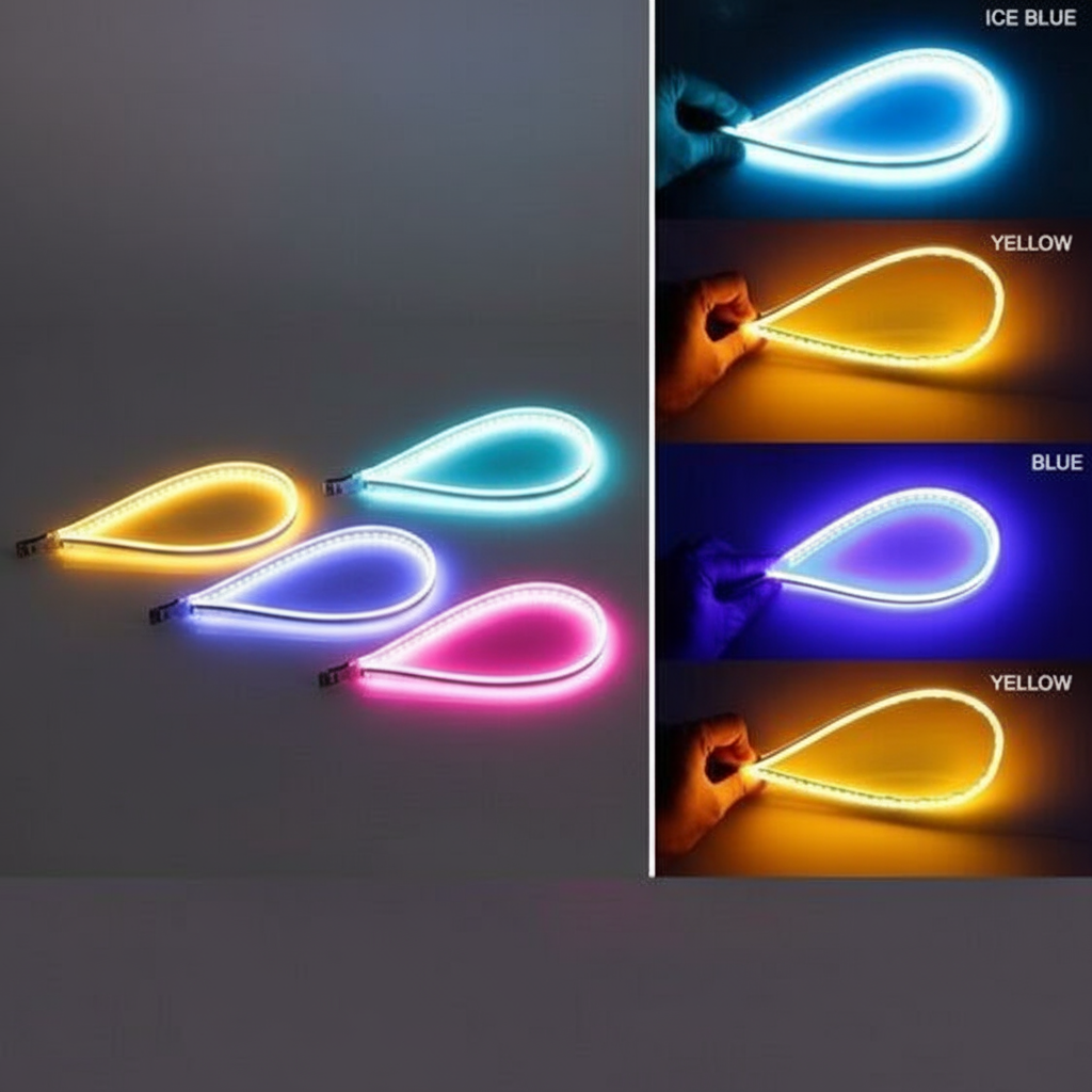 Faixa de LED à prova d'água DC12V 30CM 45CM 60CM para luz diurna de circulação, neblina e estacionamento de carro