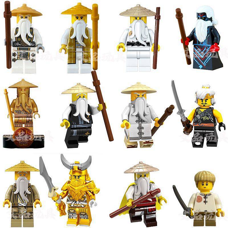 Master Assembled Building Block Toys Ghost Ji Jin Robe Master Wu Evil Golden Dragon Childhood TBNv