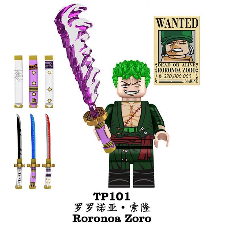 One Piece Luffy Zoro Usopp Qiao Ba Robin Namesanzhi Tp101 Assembled Building Block Toys Tp100 FwCe