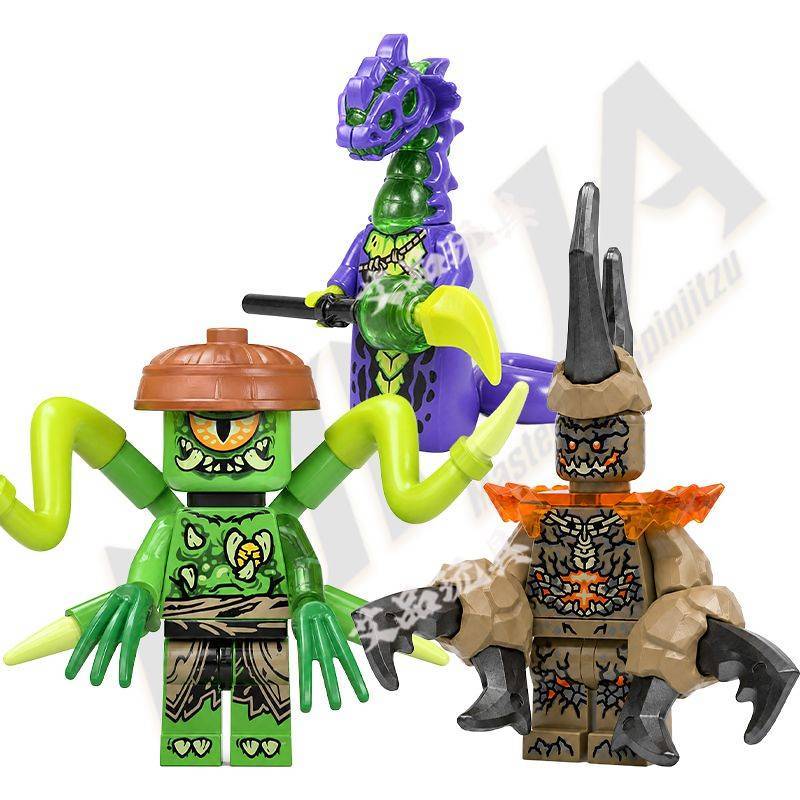 Earth Monster Rock Variation Element Monster Acid Attack Legion Ninjago Dragon Rise Building Blocks CtXG