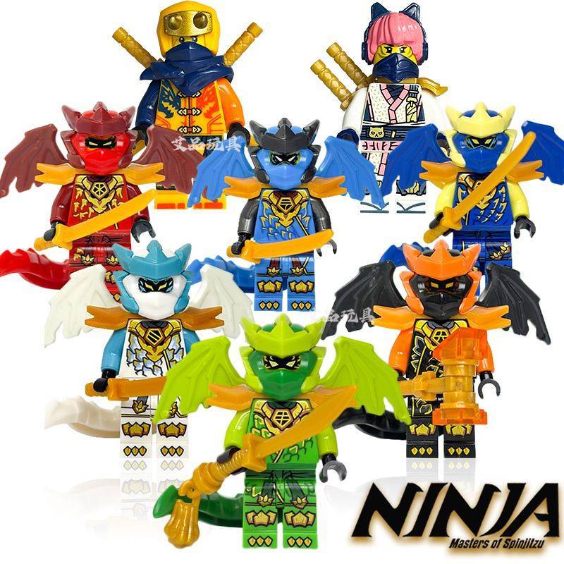 Ninjago Season 20 Alinsora Dragon Rise Dragon Form Lloyd Kaizan Jie Ni Yakou Building Blocks QQvo