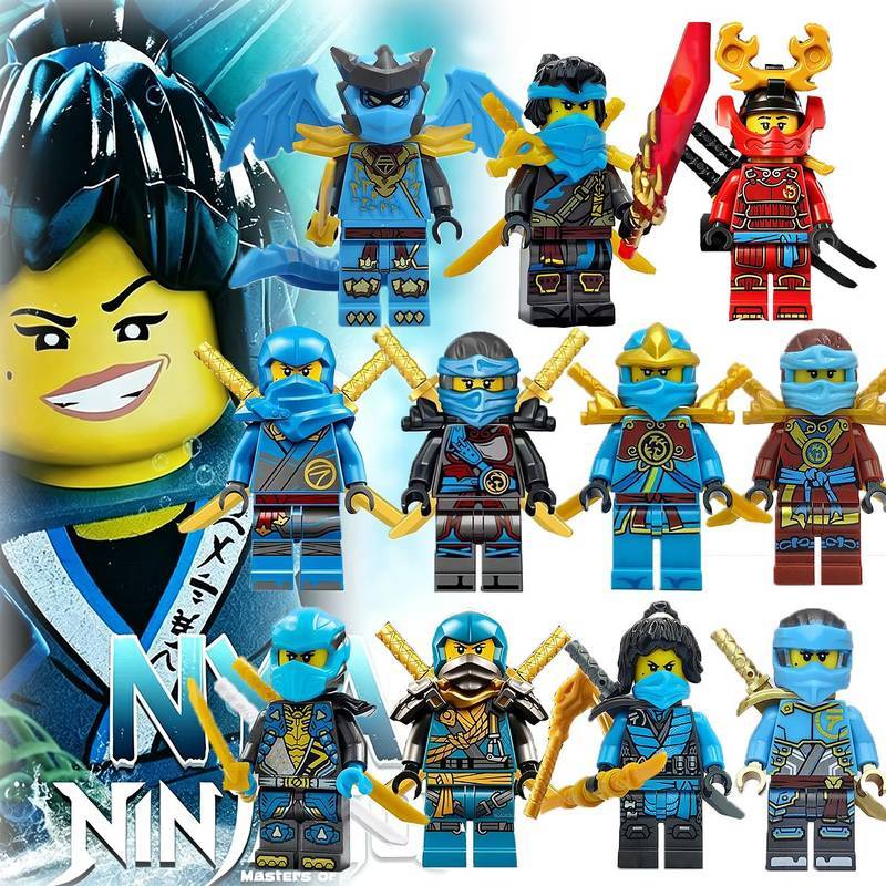 New Ninjago Doll Toy Nya Niya Collection X Samurai Water Element Assembled Building Block Toys 5IJS