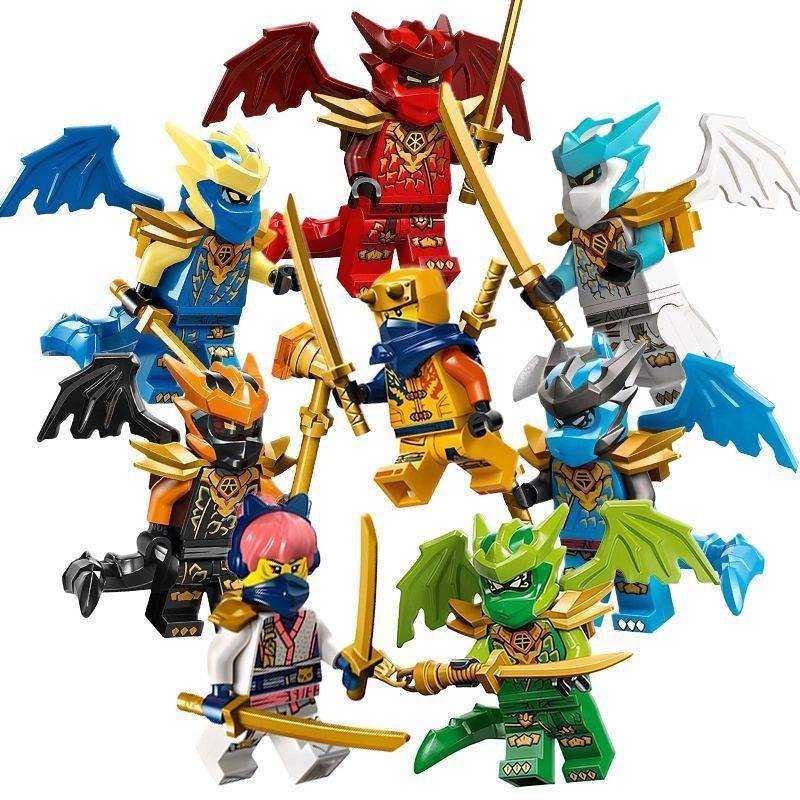 Color Printing Longli Volume Ninjago New Lloyd Kaizan Jie Ni Yakou Wings Building Blocks 4ZOx