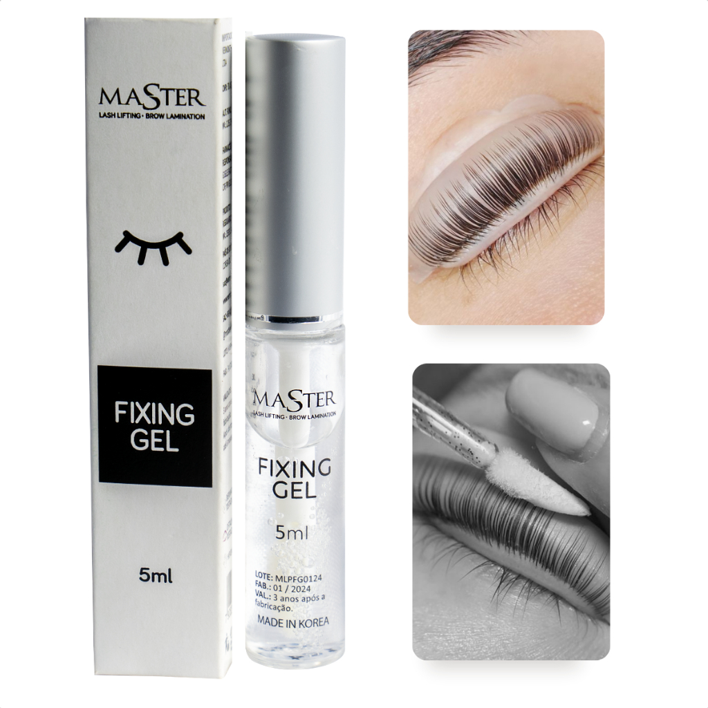 Cola para Lash Lifting Master Fixing Gel 5ml Fixação no Molde de Silicone Profissional