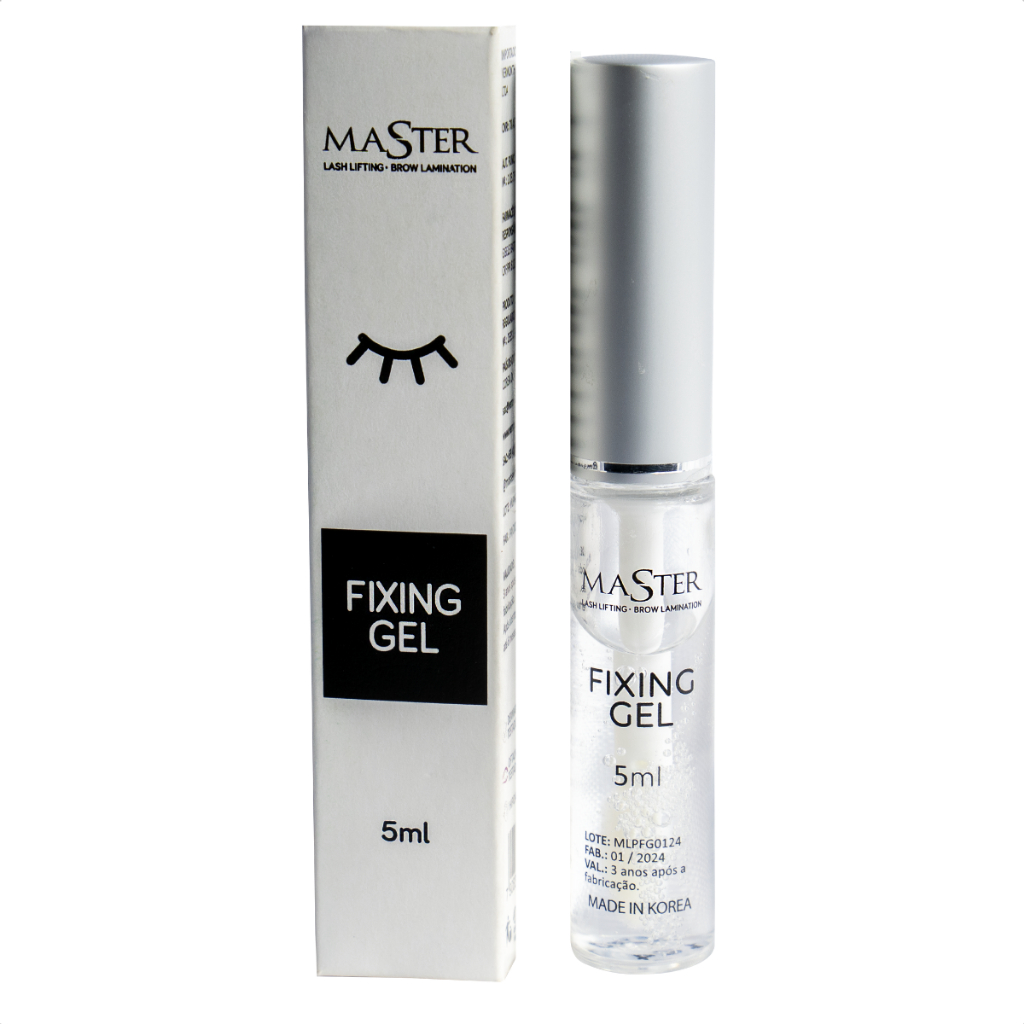 Gel Fixador para Lash Lifting Master Fixing Gel 5ml Cola Solúvel em Água Profissional