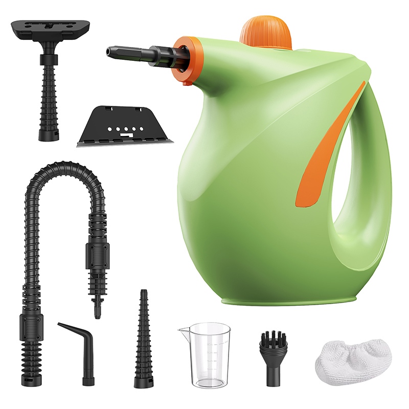 Limpador a Vapor Portátil 1200W, Sem Químicos, 105℃ 3Bar, Tanque 700ml, 8 Acessórios, Cozinha Banheiro Estofados Janelas