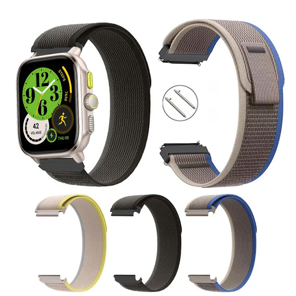 Pulseira 20mm Trail Loop de Nylon para Smartwatch Amazfit Cheetah Square de Engate Rapido