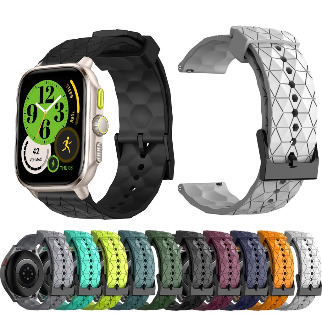 Pulseira 20mm de silicone GEOMETRICA para Smartwatch Amazfit Cheetah Square