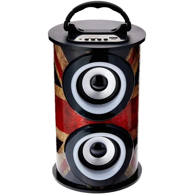 Caixa de Som Bluetooth Portátil TRC 218F 25W RMS LED USB Rádio FM