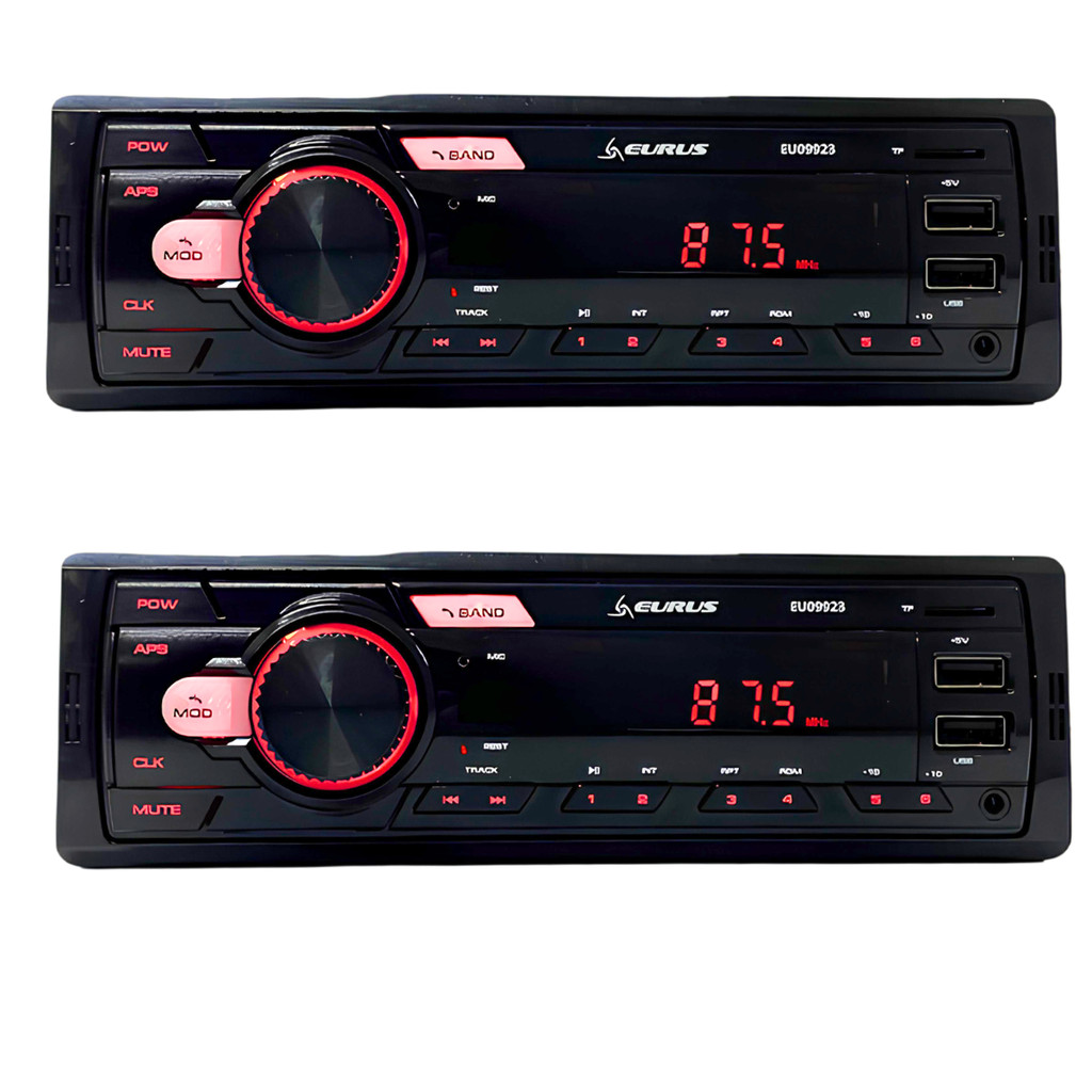 2 Rádios Fm Automotivo Bluetooth Usb Sd Fm 25w