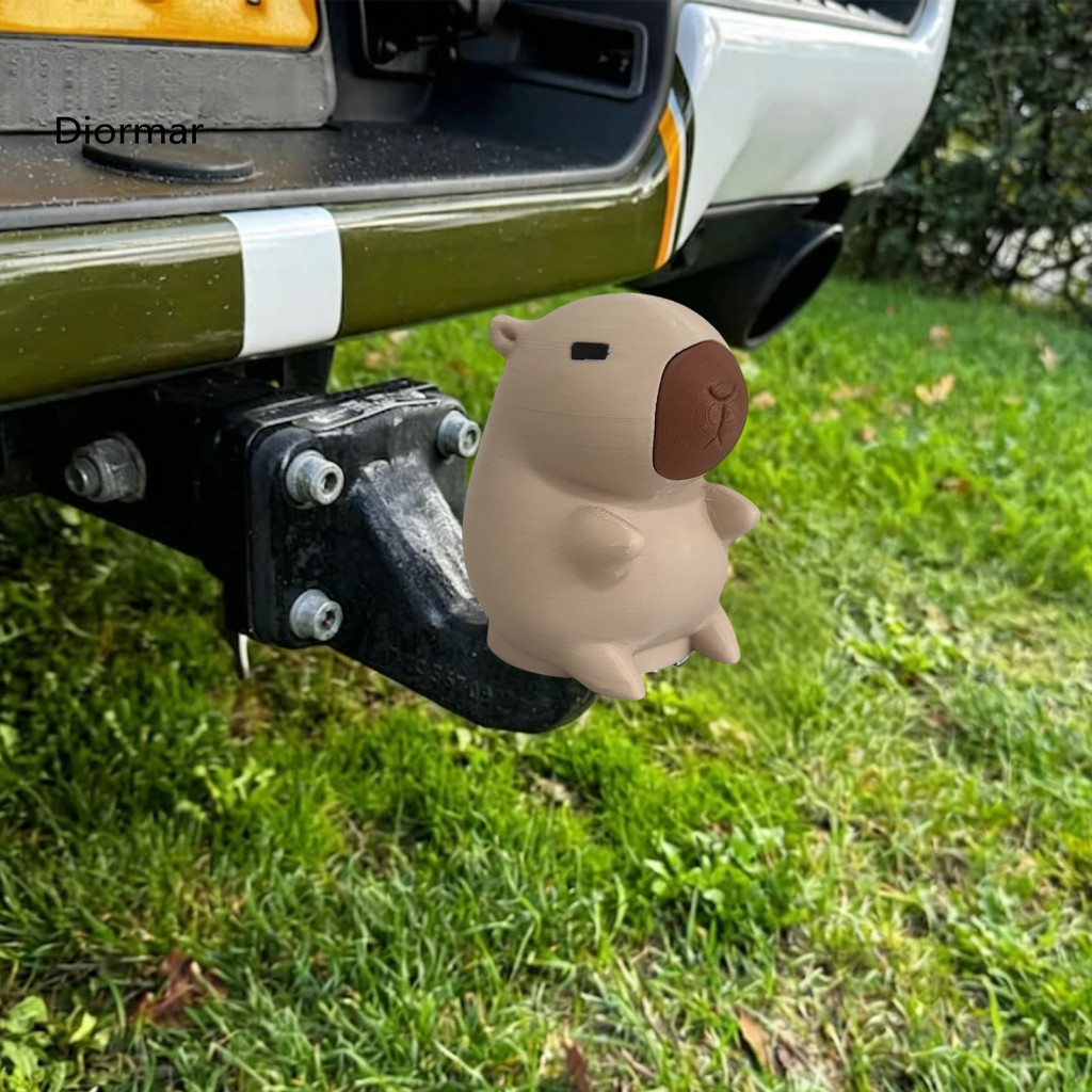50mm Hitch Protector Trailer Ball Cap 3d Printed Capybara Tow Cover Rv Truck Accessories Dust Durable for Southeast