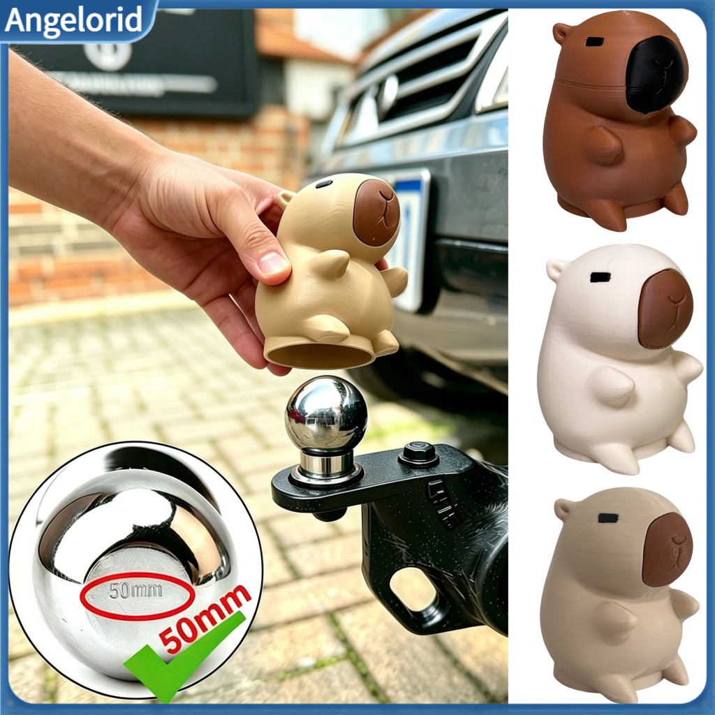 Trailer Hitch Ball Cap Capybara Cover 3d Printed Tow 50mm Protector Rv Truck Accessories Dust Durable for Southeast