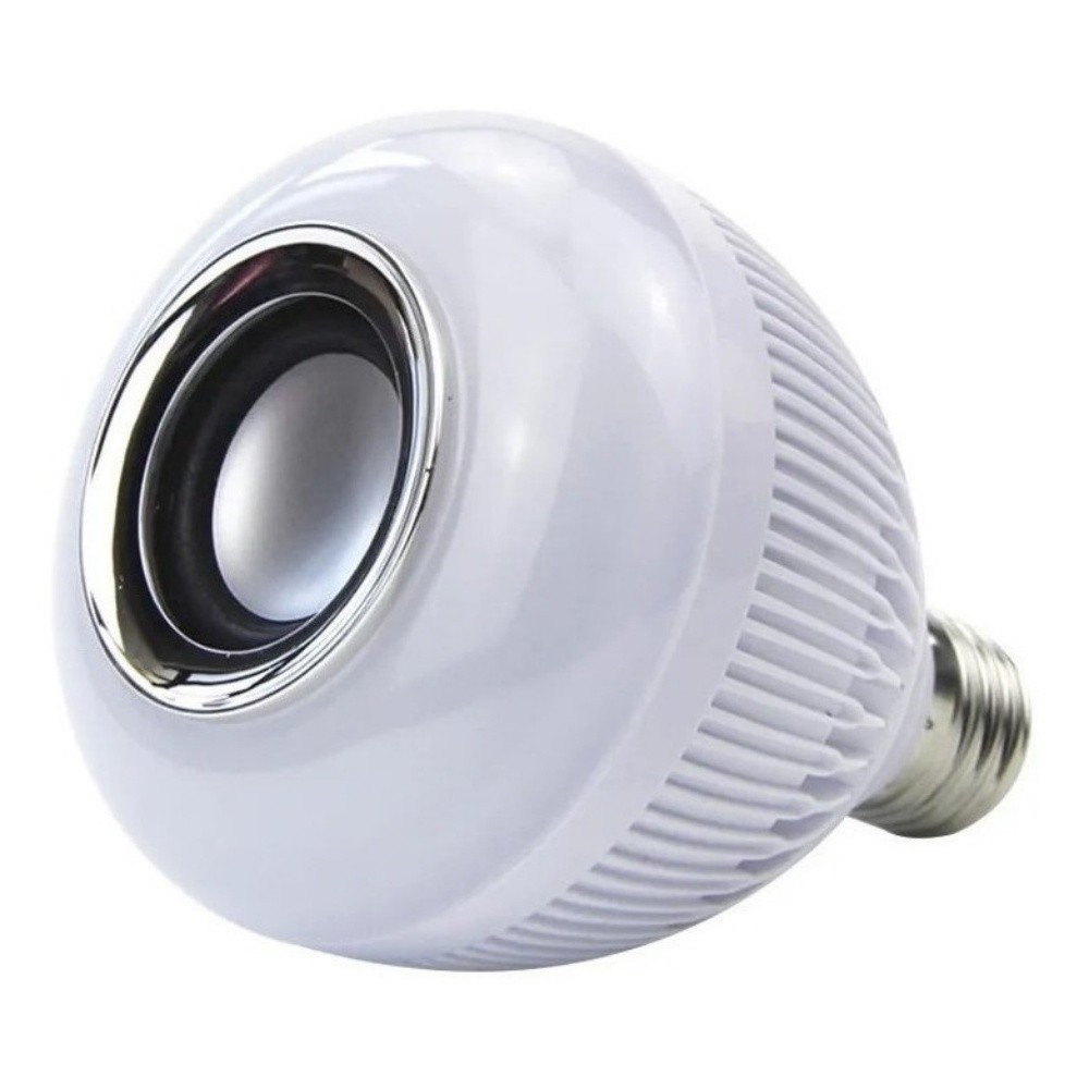 Lâmpada Musical Led Bluetooth 12w Caixa De Som E Controle Rgb