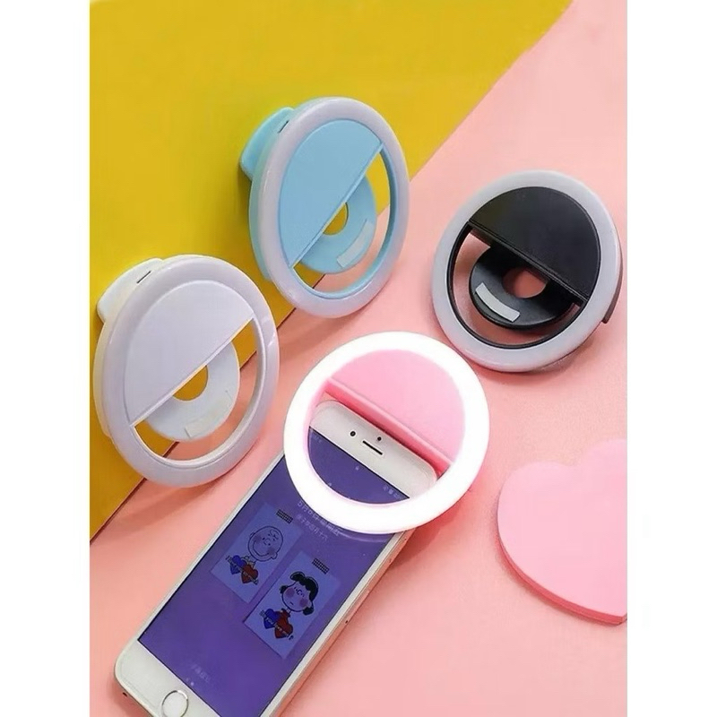Ring Light LED SG-11 com USB – Luz para Selfie, Fotos e Vídeos – Compatível com iPhone e Samsung
