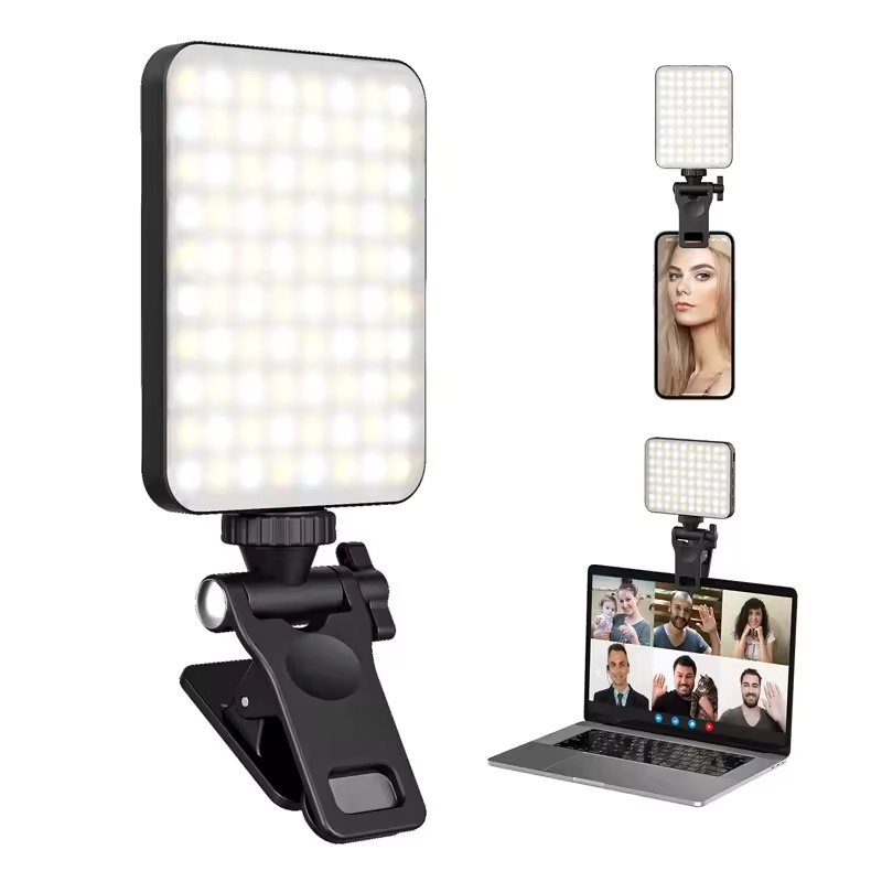 Nova Luz De Preenchimento Selfie 60 LED Bolso Vídeo Fotografia Iluminação Ao Vivo Vlog Clipe Para Telefone iPhone iPad C