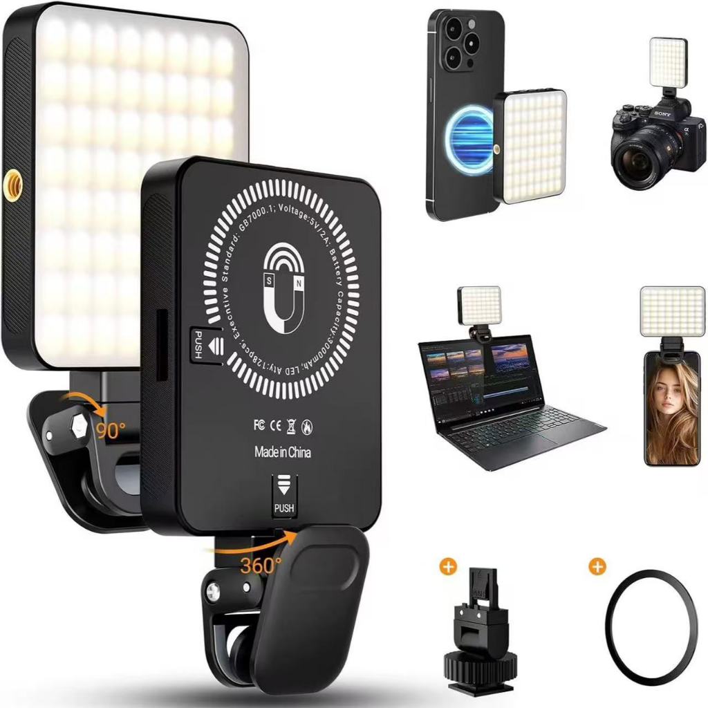Mini anel de luz led Rgb magnético para selfie, luz para iphone para streaming tiktok XJ-77RGB