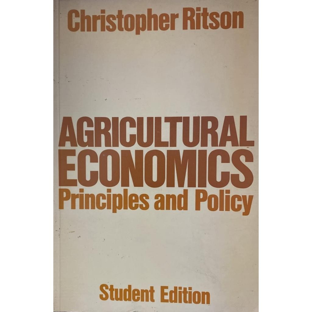 Livro Agricultural Economics: Principles and Policy  - Ritson, Christopher