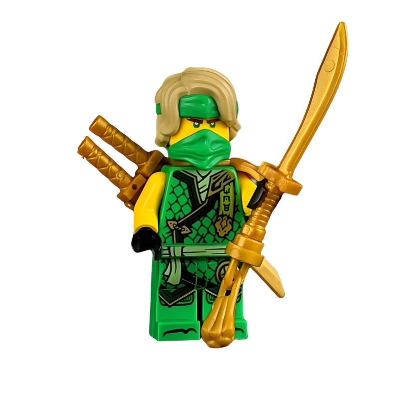 Element Challenge Competition Lloyd Phantom Minifigures Weapon Assembled Toy Kai Green Ninja M2FW