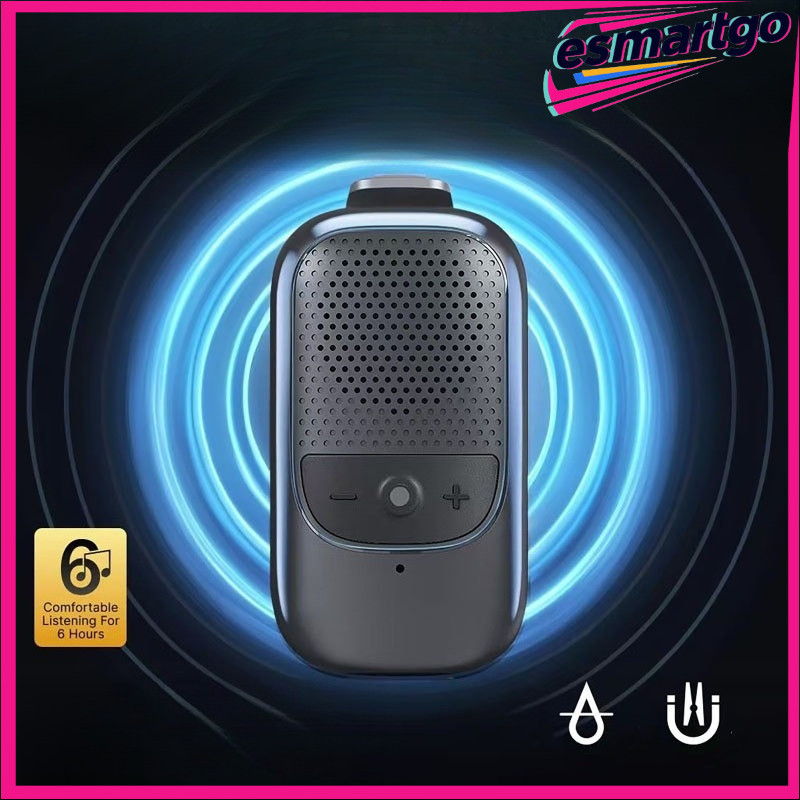 CAANKEI Clip-On Wearable Portátil Mini Alto-Falante Bluetooth Sem Fio ENC Microfone Com Cancelamento De Ruído IPX5 À Pro