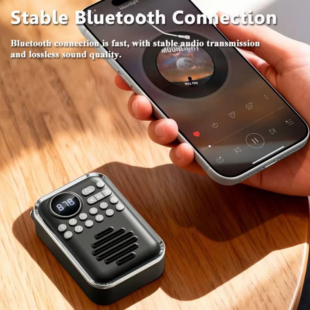 Alto-Falante Bluetooth Com Rádio Clip-On FALLFORBEAUTYEJ , Sem Fio Display Digital HD