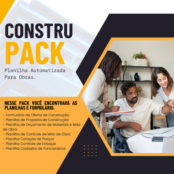 ConstruPack - Planilha Automatizada Para Obras.