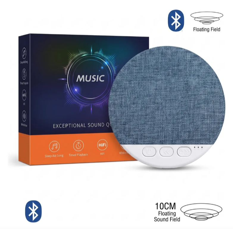 Sleep Aid Bluetooth Premium com Ruído Branco e Sons Relaxantes | Alto-Falante para Dormir com Temporizador e Som Direcio