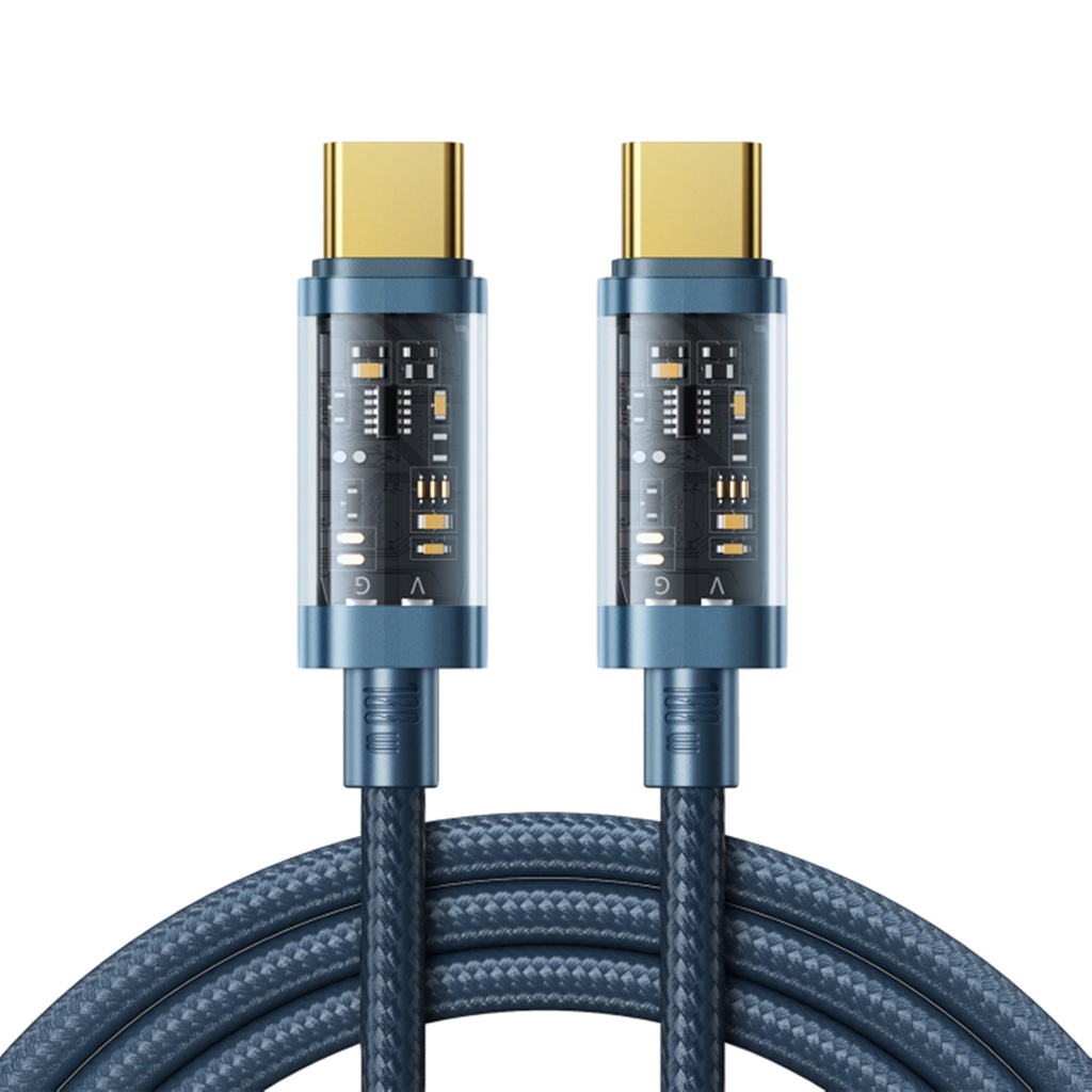 Cabo Usb C 100W Carregamento Ultra Rápido 1,2m Azul Joyroom