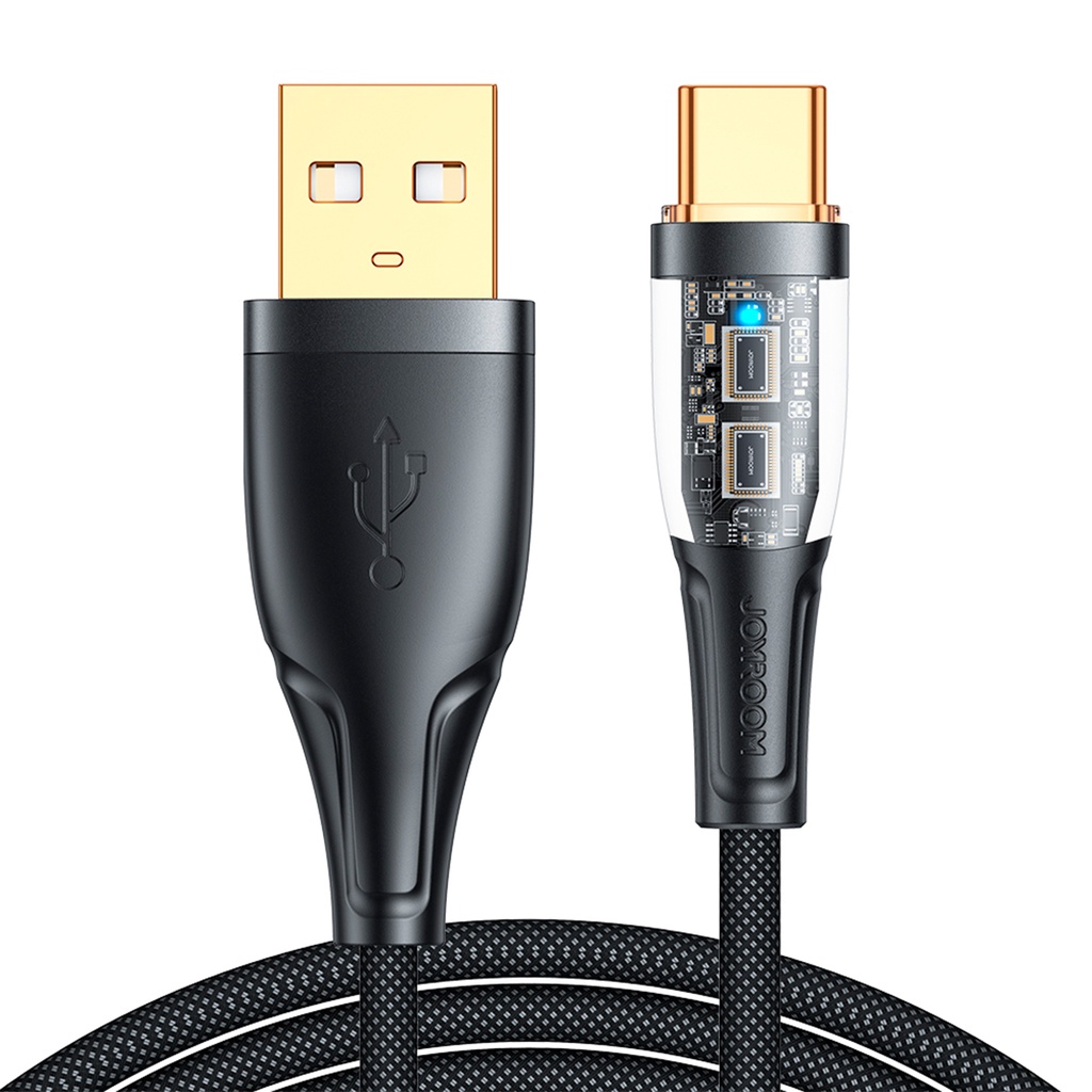 Cabo Usb Para Usb C 2.0 3A Turbo Rápido 1,2m Preto Joyroom