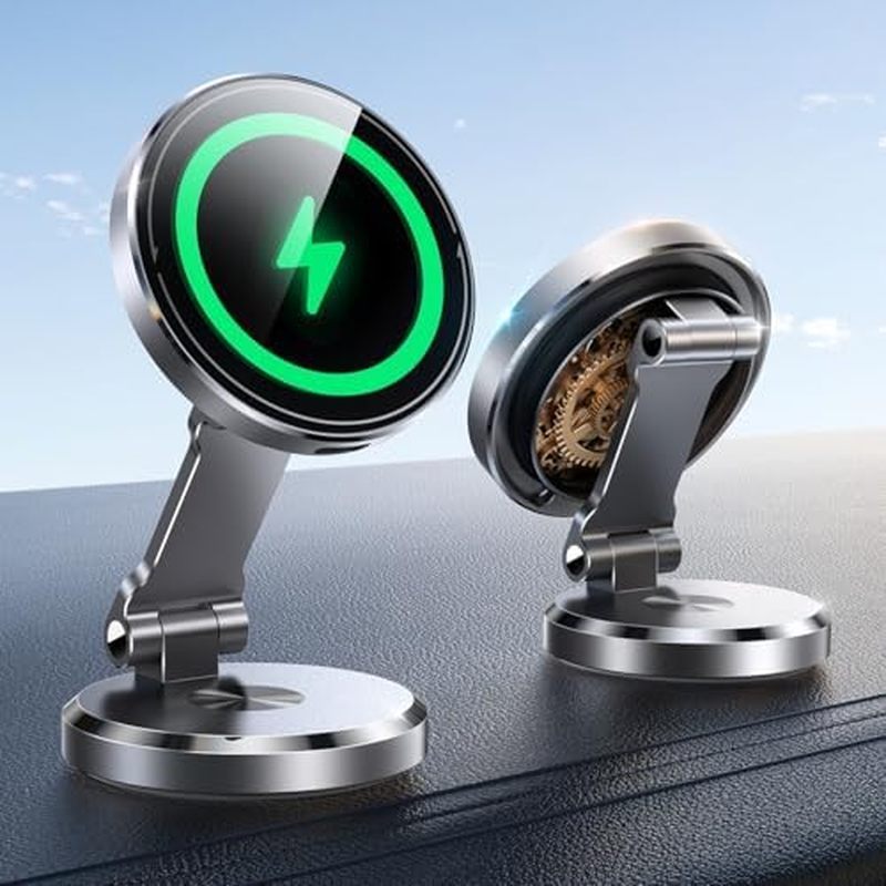 JOYROOM Para Carregador De Montagem Em Carro MagSafe Com Painel De Carregamento Giratório , Suporte Magnético De Metal R