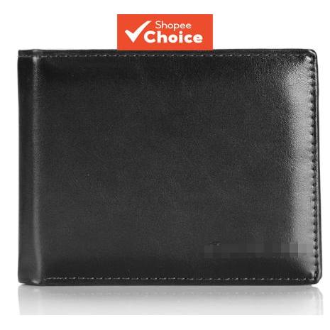 Carteira Bifold Masculina Europeia Americana Business Curta Horizontal Moda Simples