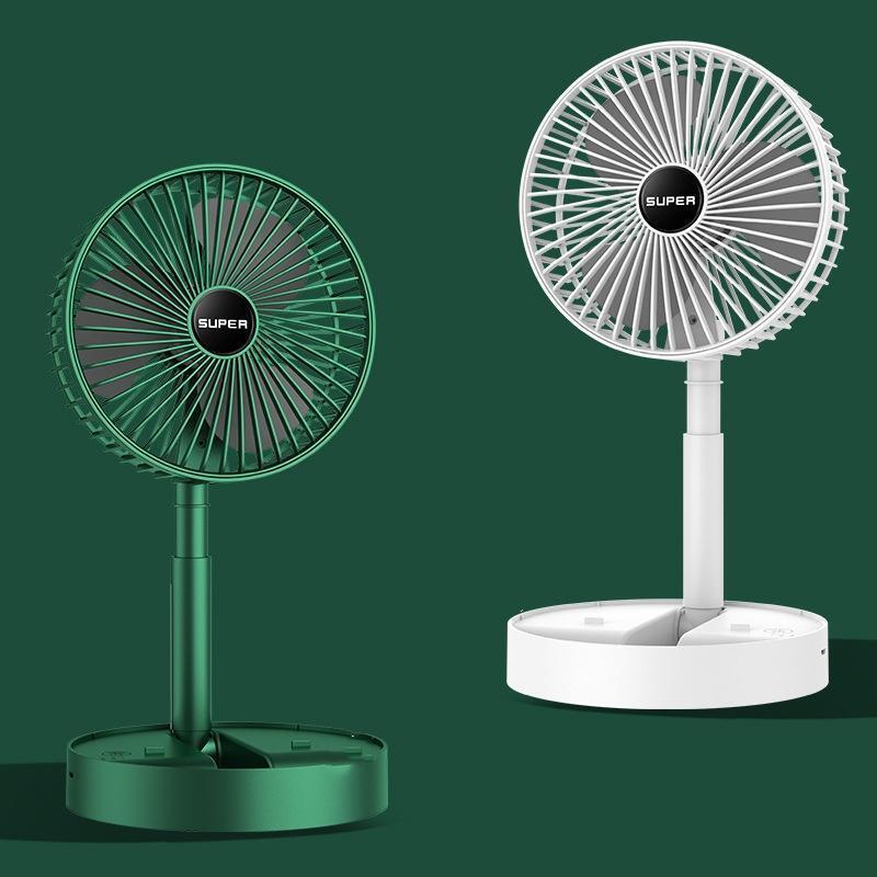 Ventilador Telescópico Dobrável Recarregável Bateria De Mini kipas Portátil Elétrico Pequeno De camping De Quarto Doméstico Com