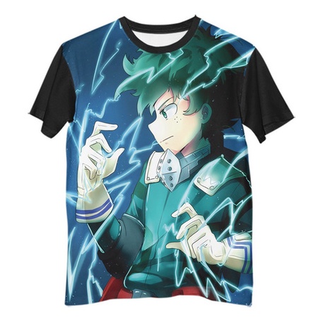 Br Camisa Camiseta Anime Midoriya Deku Full Cowl G0601