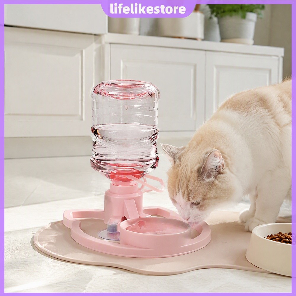 Recarga Automática PLA Cat Water Bowl Sem Energia Filtro De Altura Ajustável Para Animais De Estimação [lifelikestore.br