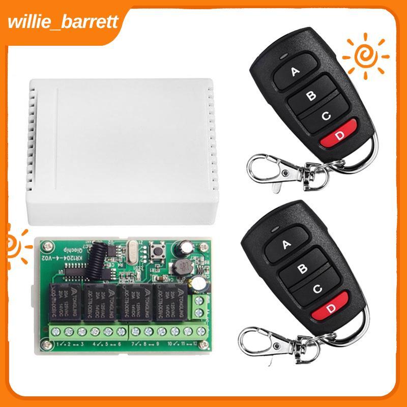 Interruptor De Controle Remoto DC12V 24V 4CH 433M Módulo De Relé De Quatro Vias De Recepção