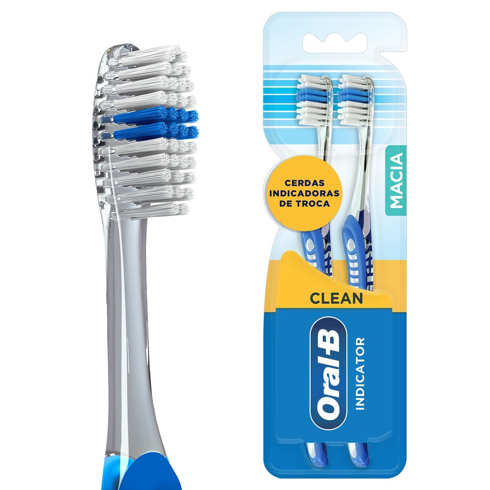 Escova de Dente Oral-b Indicator Plus Nº40 Macia com 2 Unidades Procter & Gamble Ind