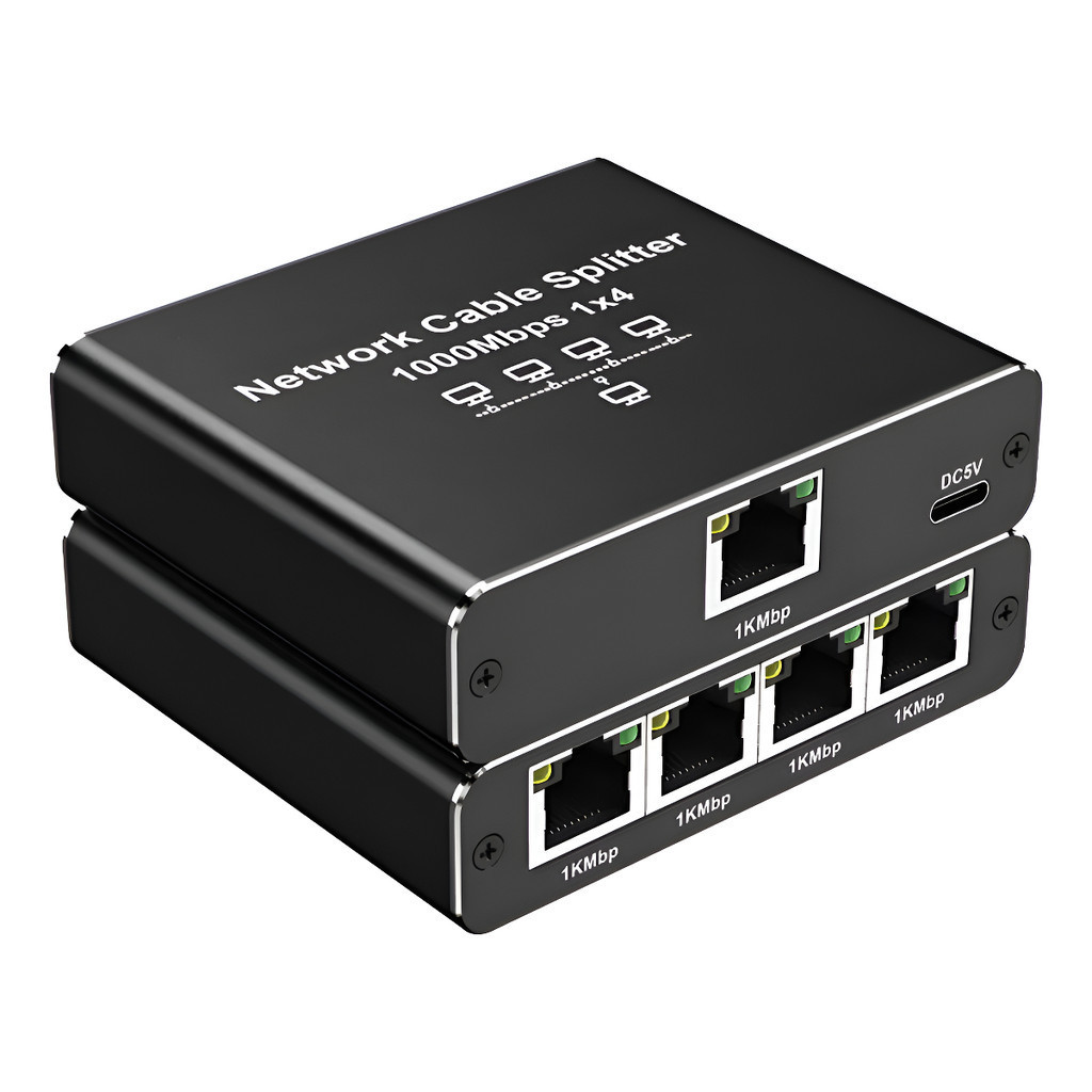 Adaptador Ethernet De 1000 Mbps Lan Internet Splitter Cat 6