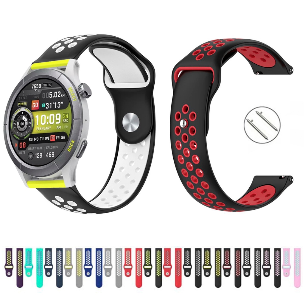 Pulseira 22mm de silicone esportiva para Smartwatch Amazfit Cheetah Round A2294 de Engate Rapido