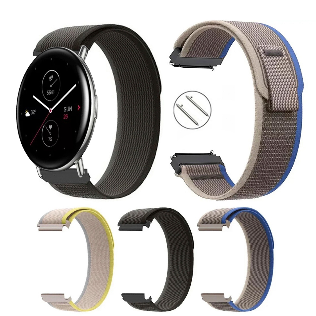 Pulseira 20mm Trail Loop de Nylon para Smartwatch Amazfit Zepp E Round de Engate Rapido