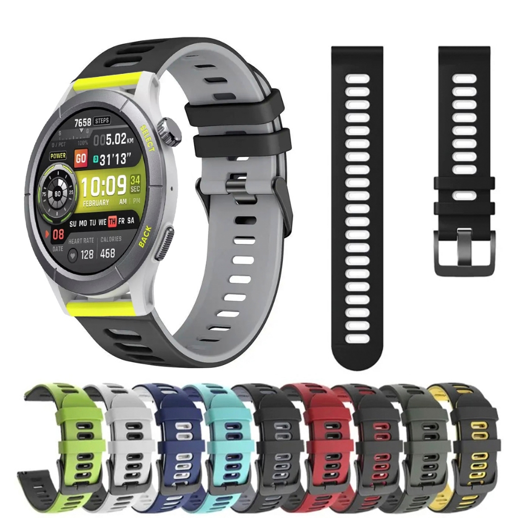 Pulseira 22mm de silicone SPORT para Smartwatch Amazfit Cheetah Round A2294