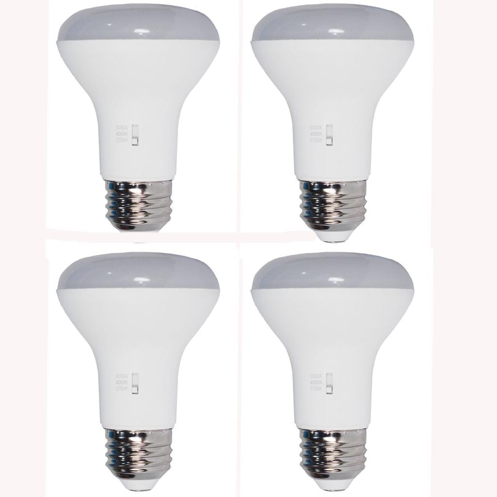 Lâmpada LED BR20 Equivalente a 60W, Lâmpadas LED Reguláveis com Mudança de Cor 3CCT (2700K-4000K-5000K), 850lm, Base Méd