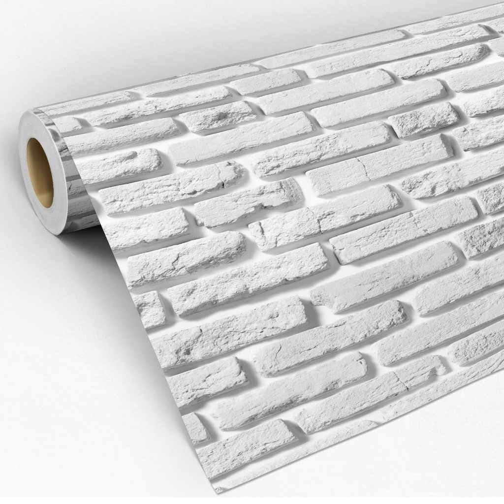 Papel De Parede Adesivo Tijolinho Realista Tijolo Cinza A Vista Vinil Decoração Lavável Sala Quarto
