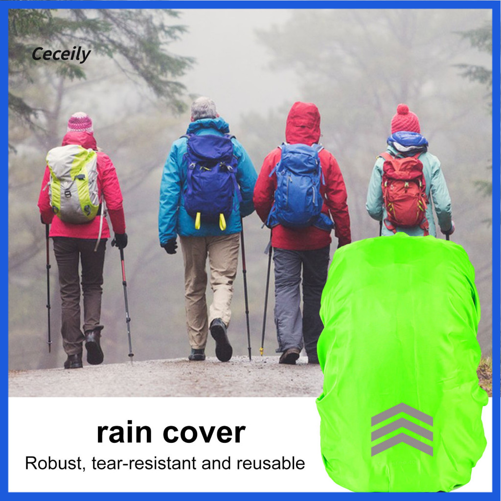 Ultralight Backpack Cover Anti-dust Rain Waterproof with Reflective Strips – Durable Uv-proof Wear-resistant Night Vis
