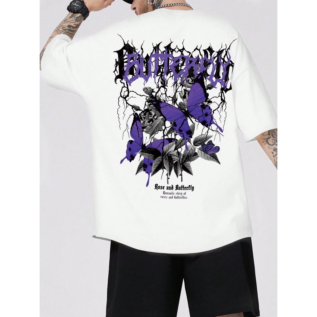 Camiseta Camisa Unissex Buterfly Qualidade Algodão Lançamento Gotico Emo Dark Goth Envio Rapido