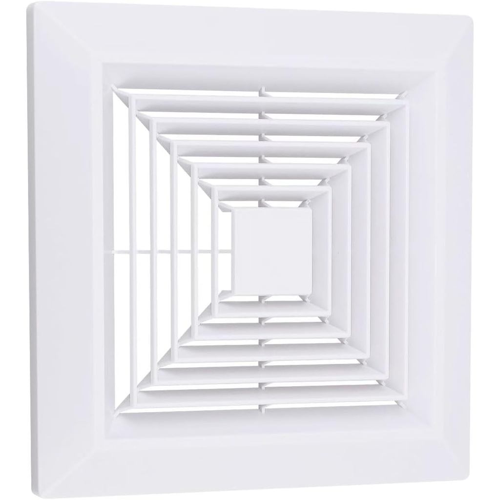 Bathroom Exhaust Fan Cover 9x9 Inches with Spring for Br-oan Nu-Tone Square Ceiling or Wall Mounted Exhaust Fan, Ceiling