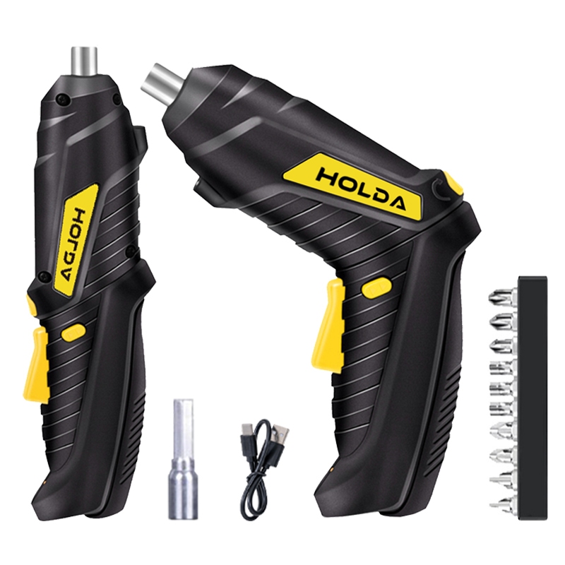 USB Rechargeable Household Screwdriver Kit with Case - Lightweight & Portable