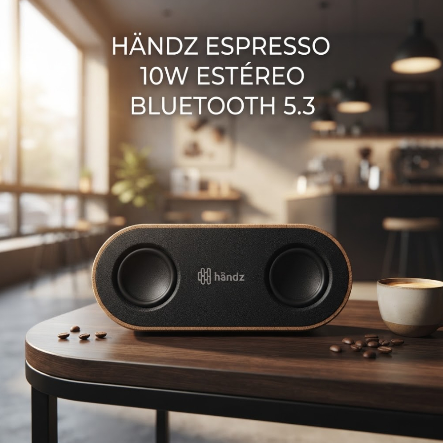 Caixa de Som Bluetooth Händz Espresso 10W Estéreo Original